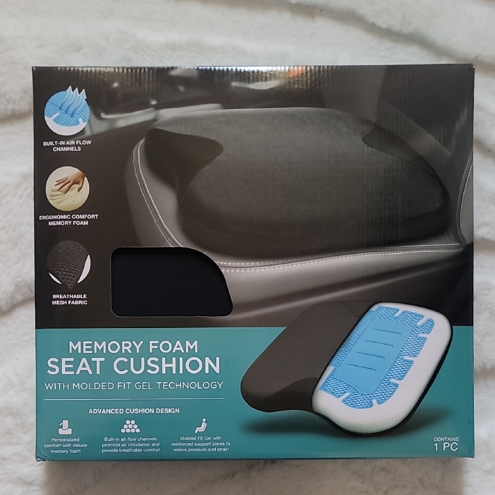Ergonomic Memory Foam Seat Cushion